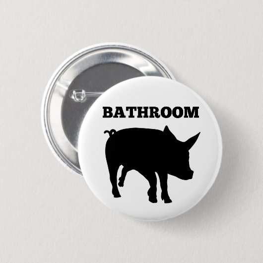 Badezimmer-Schwein-Knopf Button (Vorne & Hinten)