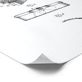 Badezimmer-Skala 1938 Weißbuch zum Thema Patentart Poster (Ecke)