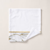 BADEZIMMER-TOWEL-SET "WHIRLMARBLE GOLD" BADHANDTUCH SET (Waschlappen)
