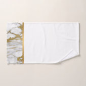 BADEZIMMER-TOWEL-SET "WHIRLMARBLE GOLD" BADHANDTUCH SET (Handtuch)