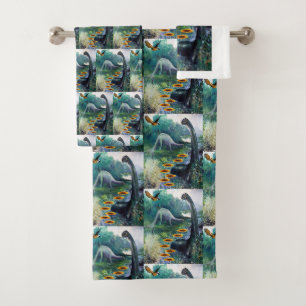 Badezimmer-Tuch-Set-Dinosaurier Badhandtuch Set