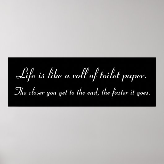 Badezimmer Wand Kunst/Weisheit Poster (Vorne)