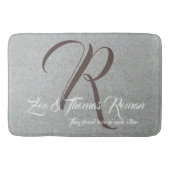 Badezimmermatte mit Duschmatte Badematte (Vorderseite)