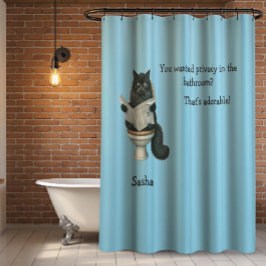 Badezimmerprivatsphäre mit Katzen-Duschvorhang Duschvorhang