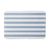 Badezimmerteppich Blau & Weiß gestreift Badematte (Vorderseite)