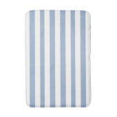 Badezimmerteppich Blau & Weiß gestreift Badematte (Vorderseite Vertikal)