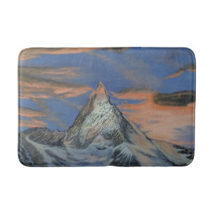 Badezimmerteppich - "Das Matterhorn bei Sonnenunte Badematte