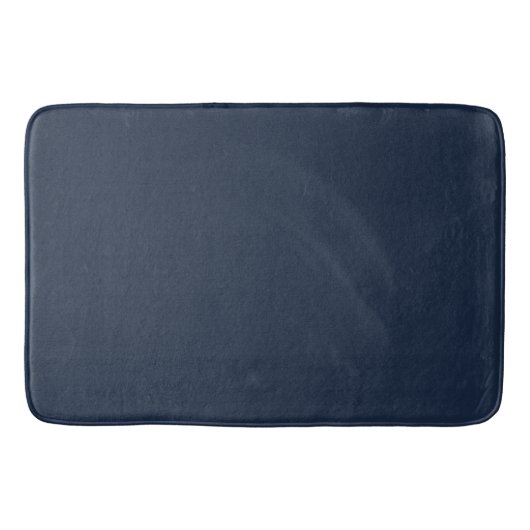Badezimmerteppich in Mitternachtsblau Badematte (Vorderseite)