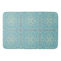 Badezimmerteppich "Old World Tile" im Fliesenmuste