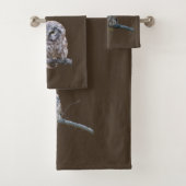 Badezimmertuch-Set mit Eule Badhandtuch Set (Insitu)
