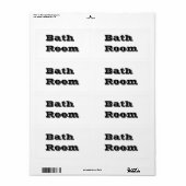 Badezimmervorhänge in Weiß (Vorne)