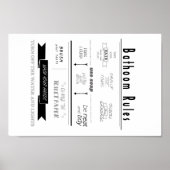 Badezimmervorschriften Poster (Vorne)