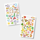 Badge Accessory (Cartoons & Food)  Ausweis (Vorder- & Rückseite)