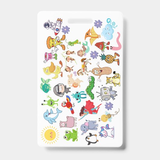 Badge Accessory (Cartoons & Food)  Ausweis (Vorderseite)