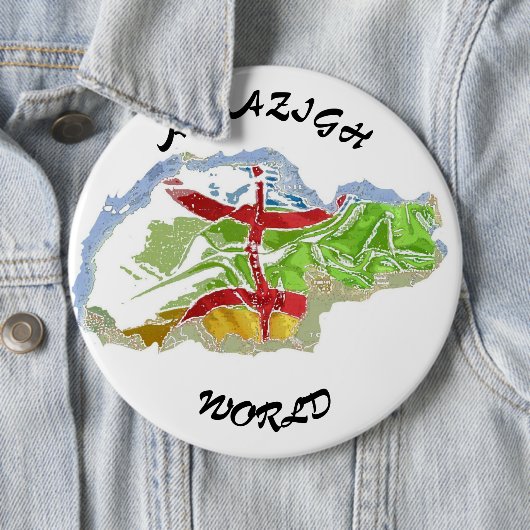 Badge, Amazigh, Berber, Kabyle, Algerien, Makouda, Button (Beispiel)