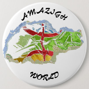 Badge, Amazigh, Berber, Kabyle, Algerien, Makouda, Button
