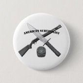 Badge AMERICAN SURVIVALIST Button (Vorderseite)