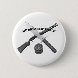 Badge AMERICAN SURVIVALIST Button