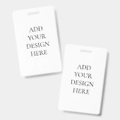 Badge Ausweis (Vorder- & Rückseite)