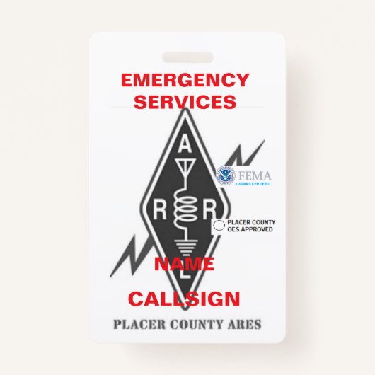 Badge Ausweis (Vorderseite)