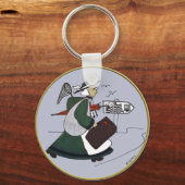 Badge Bécassine Bretagne Schlüsselanhänger (Vorderseite)