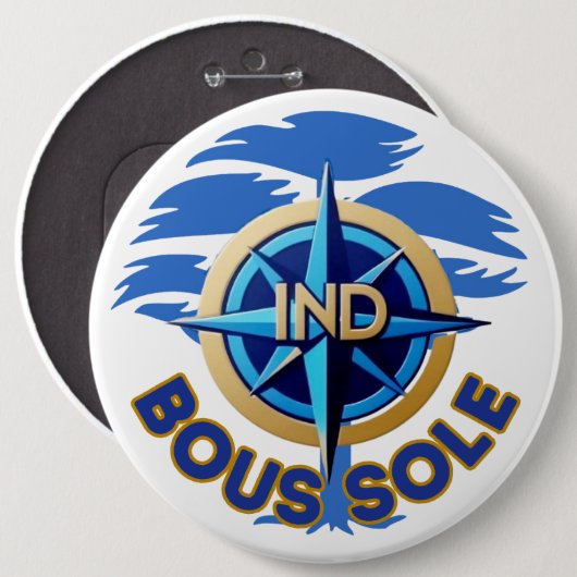 Badge Boussole IND Button (Vorne & Hinten)