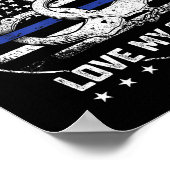 Badge Bunnies Love My Cuffs Funny Lice Humor  Poster (Ecke)