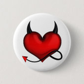 Badge devil heart button (Vorderseite)
