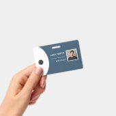 Badge Foto of the employee's person, Code bar, Lo Ausweis (Handheld)