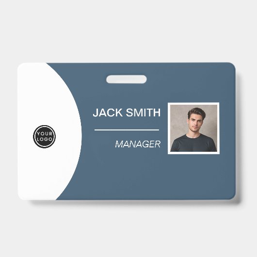 Badge Foto of the employee's person, Code bar, Lo Ausweis (Vorderseite)