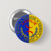 Badge Kabylie Libre & Laic. Button (Vorne & Hinten)