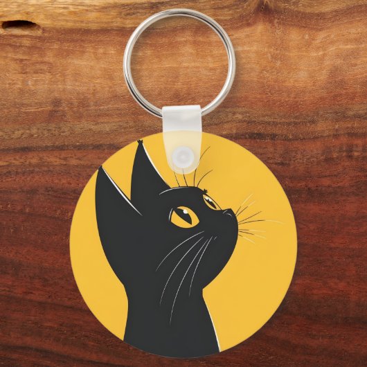 Badge keychain cat schlüsselanhänger (Rückseite)