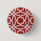 Badge Mosaic Andalusien Rouge ALHAMBRA Button (Vorderseite)