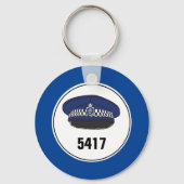 Badge Number. Policeman or Constable. Key Ring Schlüsselanhänger (Vorderseite)