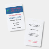 Badge Professionnel, Business Badge | Pro Ausweis (Vorder- & Rückseite)