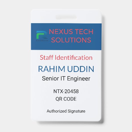 Badge Professionnel, Business Badge | Pro Ausweis (Vorderseite)