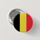 Badge Rond 2,50 cm Flagge Belgien Button (Vorne & Hinten)