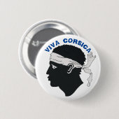Badge rond, Viva Corsica Button (Vorne & Hinten)