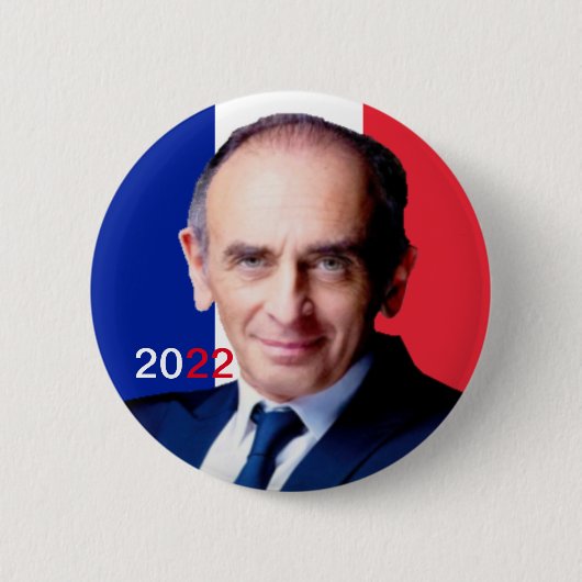 Badge rond, Zemmour 2022 Button (Vorderseite)
