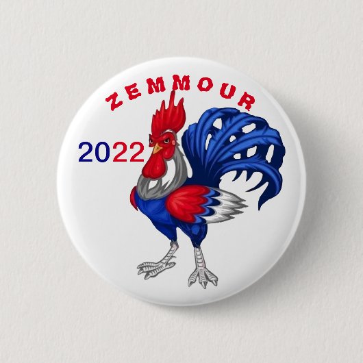 Badge rond, Zemmour 2022 Button (Vorderseite)