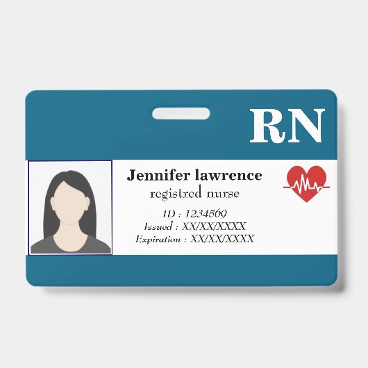 Badge Wird Foto-Code des Angestellten Medical im P Ausweis (Vorderseite)