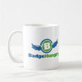 BadgeHungry "fliegendes B" Tasse (Links)