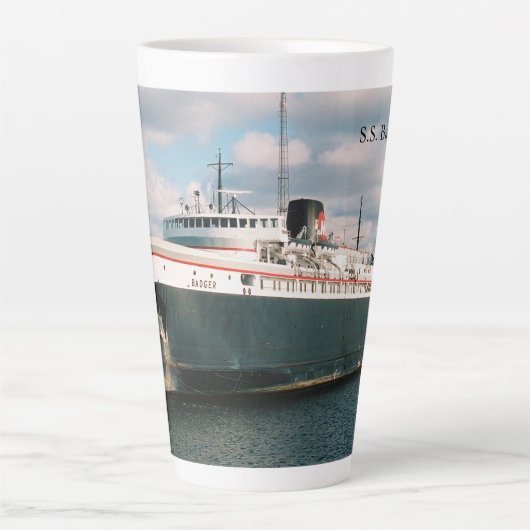 Badger 17 oz Latte Tasse (Vorderseite)