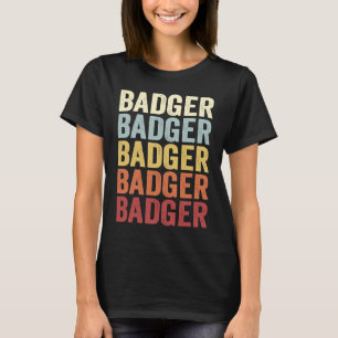 Badger Alaska Badger AK Retro Vintager Text T-Shirt