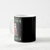Badger Animal Matching Family Ugly Christmas Sweat Kaffeetasse (Vorderseite Links)