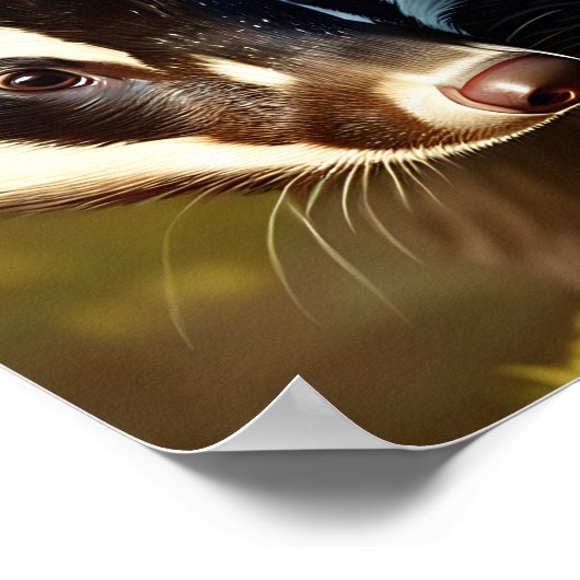 Badger Art Poster (Ecke)