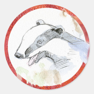 Badger-Aufkleber Runder Aufkleber