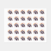 BADGER BEING CUTE ETIKETTEN (Blatt)