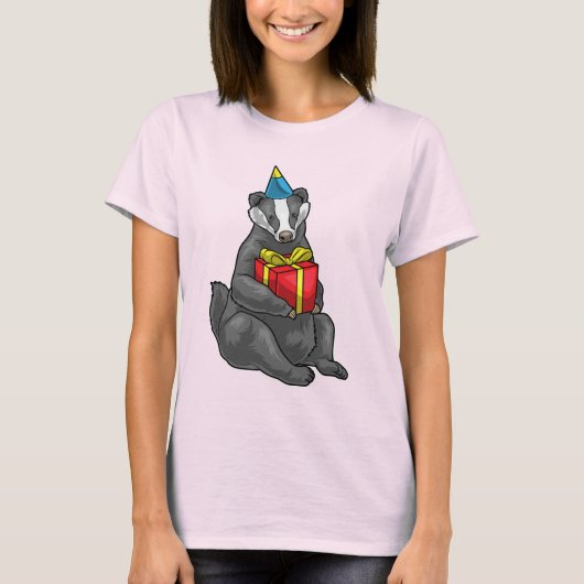 Badger Birthday Party T-Shirt (Vorderseite)