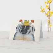 Badger card karte (Gelbe Blume)